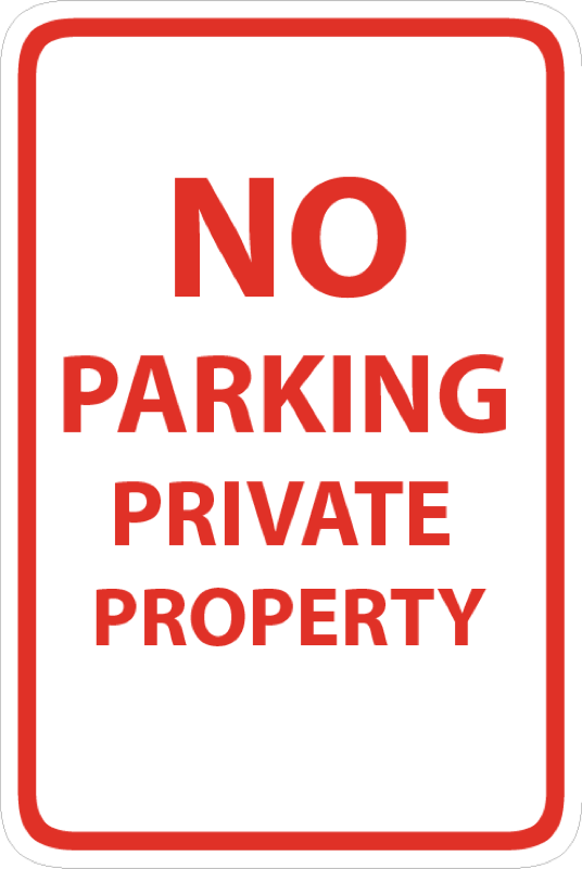 Parking and Regulation Signs 12x18